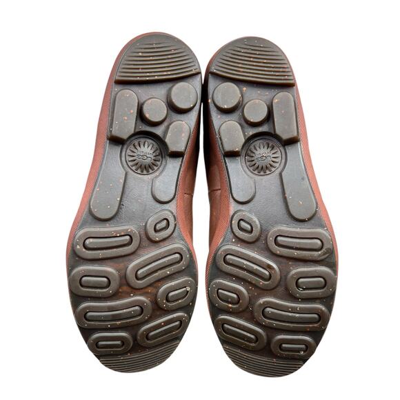 UGG Women’s Belcloud Brown Leather Duck Lined Boots Size US 8.5 - Picture 9 of 10